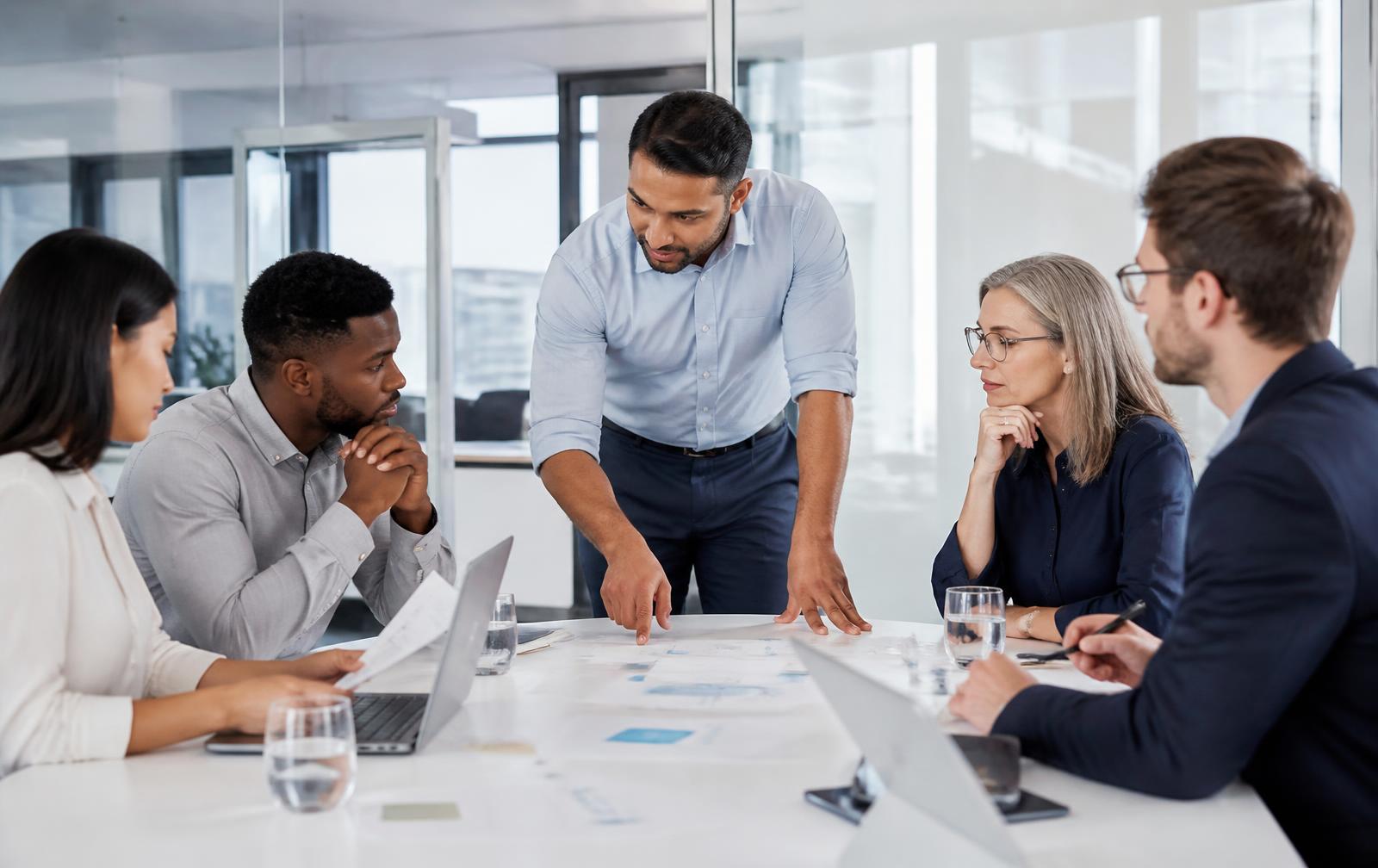 AI consultant mapping a business workflow with an operations team